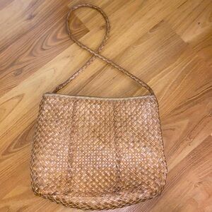 Vintage Talbots woven leather bag